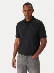 KARL LAGERFELD Polo 745071 561251 Czarny Regular Fit. Czarne koszulki polo męskie KARL LAGERFELD, m, bez wzorów, z bawełny, bez ramiączek. Za 579.99 zł.