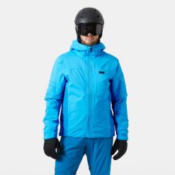 Kurtka narciarska Helly Hansen Courchevel. Niebieskie kurtki sportowe męskie Helly Hansen, na zimę, m, bez wzorów, narciarskie. W wyprzedaży za 1,499.50 zł.