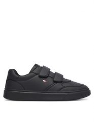 Tommy Hilfiger Sneakersy Low Cut Velcro Sneaker T3X9-35240-1355 S Czarny. Czarne buty sportowe chłopięce Tommy Hilfiger, bez wzorów, ze skóry, bez zapięcia. Za 374.99 zł.