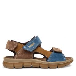 Sandały Primigi. Brązowe sandały chłopięce Primigi, bez zapięcia. Za 279.99 zł.