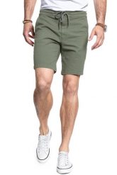 SPODENKI LEE DRAWSTRING SHORT LICHEN GREEN L73ULB82 112120794. Zielone szorty męskie Lee, l, bez wzorów, z materiału. W wyprzedaży za 86.39 zł.