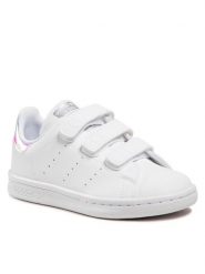 Adidas Sneakersy Stan Smith Cf C FX7539 Biały. Białe buty sportowe dziewczęce Adidas, bez wzorów, ze skóry, bez zapięcia. Za 179.99 zł.