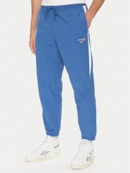 Reebok Spodnie dresowe 100215278 Niebieski Regular Fit. Niebieskie spodnie sportowe męskie Reebok, m, bez wzorów, z dresówki, na fitness i siłownię. Za 139.99 zł.