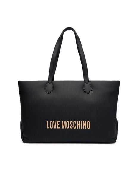 LOVE MOSCHINO Torebka JC4395PP0NKD000A Czarny. Czarne torebki do ręki damskie Love Moschino, bez wzorów, ze skóry, bez dodatków. Za 739.99 zł.