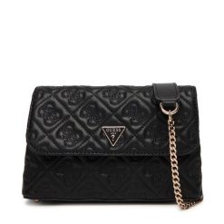 Torebka Guess. Czarne torebki do ręki damskie Guess, z aplikacjami, klasyczne, bez dodatków. Za 299.99 zł.