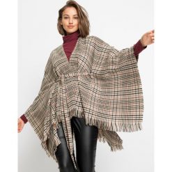 Poncho. Brązowe żakiety damskie bonprix, bez wzorów, eleganckie. Za 127.99 zł.