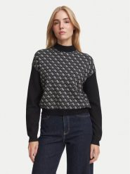 Guess Sweter W5BR23 Z3JD2 Czarny Regular Fit. Czarne swetry damskie Guess, xs, z aplikacjami, z syntetyku, bez kołnierzyka, bez ramiączek, bez kaptura. Za 434.99 zł.