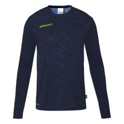 Koszulka bramkarska Uhlsport Prediction. Czarne koszulki sportowe męskie Uhlsport, l, bez wzorów, z bawełny, bez kołnierzyka, bez ramiączek, do piłki nożnej. Za 120.76 zł.
