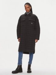 Calvin Klein Jeans Płaszcz przejściowy J20J221380 Czarny Relaxed Fit. Czarne płaszcze damskie Calvin Klein Jeans, m, bez wzorów, z jeansu, bez kaptura. Za 959.99 zł.