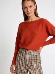 More & More Swetry Kobiety pomarańczowy, 44. Brązowe swetry damskie More & More, bez wzorów, bez kołnierzyka, bez ramiączek, bez kaptura. Za 339.95 zł.