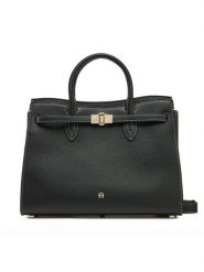 Aigner Torebka 133007 Czarny. Czarne torebki do ręki damskie Aigner, bez wzorów, ze skóry, bez dodatków. Za 3,079.00 zł.