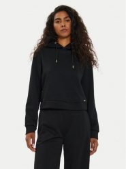 Guess Bluza V4BQ02 KCHR2 Czarny Regular Fit. Czarne bluzy damskie Guess, m, z aplikacjami, z syntetyku, bez kaptura. Za 249.99 zł.