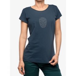 Koszulka wspinaczkowa damska Ocun Classic T Fingerprint. Niebieskie koszulki sportowe damskie Ocun, bez wzorów, bez kołnierzyka, bez ramiączek. Za 122.99 zł.