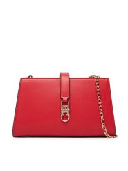 Tommy Hilfiger Torebka Th Libre Chain Crossover AW0AW18614 Czerwony. Czerwone listonoszki damskie Tommy Hilfiger, bez wzorów, ze skóry, bez dodatków. Za 529.99 zł.