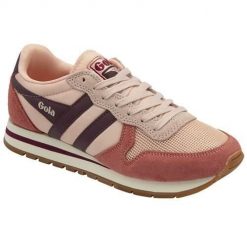 Buty do chodzenia damskie Gola Daytona 2024. Czerwone obuwie sportowe damskie Gola, bez wzorów, z materiału, trekkingowe. Za 440.65 zł.