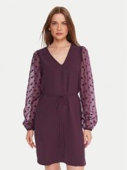 Vero Moda Sukienka koktajlowa Alva 10337473 Fioletowy Regular Fit. Fioletowe sukienki damskie Vero Moda, m, bez wzorów, z syntetyku, wizytowe, bez kołnierzyka, bez ramiączek. Za 179.99 zł.