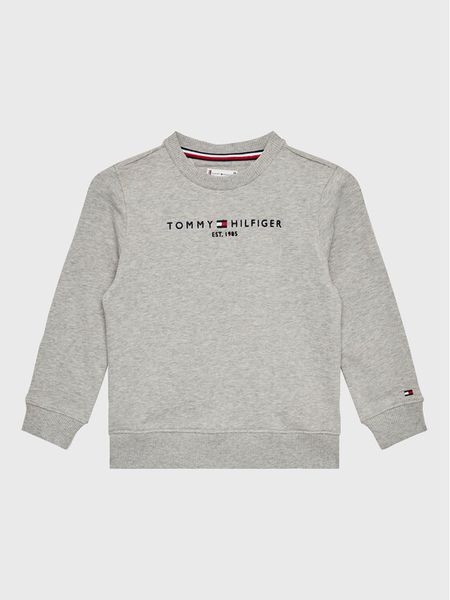 Tommy Hilfiger Bluza Essential KS0KS00212 M Szary Regular Fit. Szare bluzy dla chłopców Tommy Hilfiger, bez wzorów, bez ramiączek, bez kaptura. Za 259.99 zł.