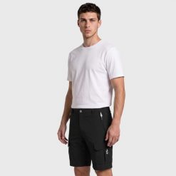 Spodenki trekkingowe męskie Banco. Zielone krótkie spodenki sportowe męskie Aulp, m, bez wzorów, z elastanu, trekkingowe. Za 199.99 zł.