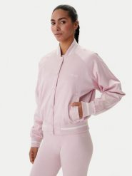 Guess Kurtka bomber V6RL02 WL022 Różowy Regular Fit. Czerwone kurtki damskie Guess, xs, z aplikacjami, z bawełny, bez kaptura. Za 669.99 zł.