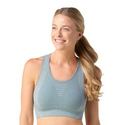 Biustonosz termoaktywny Smartwool Intraknit Racerback. Niebieskie bielizna termoaktywna damska Smartwool, s, bez wzorów, bez ramiączek. Za 239.99 zł.