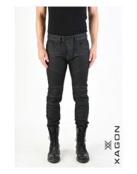 Xagon Jeansy "Bikers" | MR 228 | Mężczyzna | Czarny. Czarne jeansy męskie Xagon, eleganckie. W wyprzedaży za 549.00 zł.