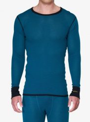 Bluza termoaktywna Devold Wool Mesh 190 Shirt. Niebieskie bluzy męskie Devold, l, bez wzorów, z materiału, bez kaptura. Za 516.99 zł.
