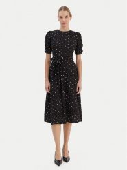 DKNY Sukienka codzienna DD1G3848 Czarny Regular Fit. Czarne sukienki damskie DKNY, na co dzień, bez wzorów, z syntetyku, bez kołnierzyka, bez ramiączek, proste. Za 489.99 zł.