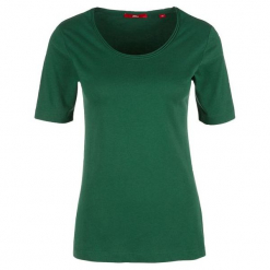 S.Oliver T-Shirt Damski 34 Zielony. Zielone t-shirty damskie S.Oliver, z bawełny. W wyprzedaży za 39.00 zł.