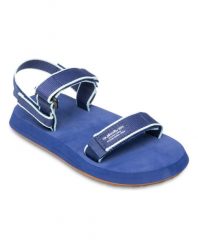 Sandały dla Chłopcy MONKEY CAGED. Niebieskie sandały chłopięce Quiksilver, z gumy, bez zapięcia. Za 129.99 zł.
