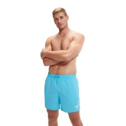 Spodenki szorty męskie kąpielowe Speedo Essentials. Niebieskie kąpielówki męskie Speedo, m, bez wzorów, z materiału, na fitness i siłownię. Za 169.00 zł.