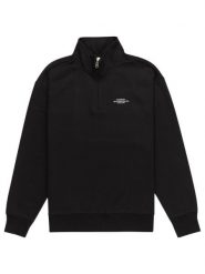 Bluza Element Cornell Skate Co Zip - Flint Black. Czarne bluzy męskie Element, xl, bez wzorów, z bawełny, bez kaptura. Za 319.00 zł.