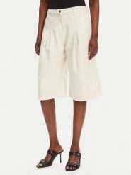 PINKO Bermudy Pascal 105245 A2M8 Beżowy Relaxed Fit. Brązowe szorty damskie Pinko, m, bez wzorów, z bawełny. Za 539.99 zł.