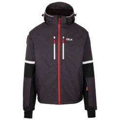 Dlx Mackle - Męski kombinezon narciarski Dlk Dark Grey. Szare kurtki męskie DLX, na zimę, m, bez wzorów, sportowe, bez kaptura. Za 572.05 zł.