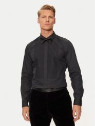 Boss Koszula H-Hank Party 50527671 Czarny Slim Fit. Czarne koszule męskie Boss, m, bez wzorów, z bawełny, biznesowe, bez kołnierzyka, bez ramiączek. Za 459.99 zł.