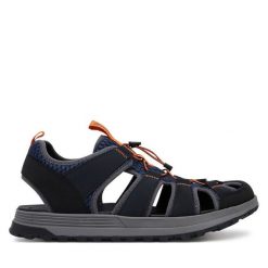 Sandały Clarks. Niebieskie sandały męskie Clarks, bez zapięcia. Za 289.99 zł.