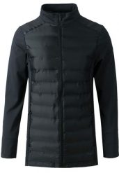 Damska kurtka hybrydowa Q Sportswear Sprinna. Czarne kurtki damskie ENDURANCE Q, l, bez wzorów, z poliesteru, bez kaptura, do biegania. Za 357.50 zł.