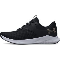 Buty Under Armour UA W CHARGED AURORA 2, Kobiety. Czarne obuwie sportowe damskie Under Armour, bez wzorów, na fitness i siłownię. Za 390.00 zł.