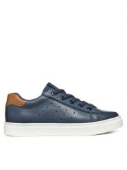 Geox Sneakersy J Nashik J45ECA 0CL10 C0948 S Granatowy. Niebieskie buty sportowe chłopięce Geox, bez wzorów, ze skóry, bez zapięcia. Za 219.99 zł.