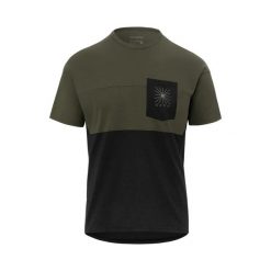 Koszulka Giro Ride. Zielone koszulki sportowe damskie GIRO, bez wzorów, bez kołnierzyka, bez ramiączek, rowerowe. Za 267.25 zł.