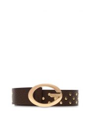 Guess Pasek Damski BW9502 P6430 Brązowy. Brązowe paski damskie Guess, z aplikacjami, ze skóry. Za 255.99 zł.