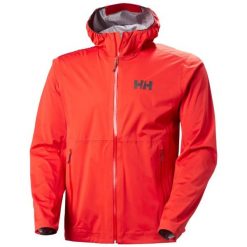 Kurtka wodoodporna Helly Hansen Momentum 3L Stretch. Czerwone kurtki męskie Helly Hansen, l, bez wzorów, bez kaptura. Za 976.30 zł.
