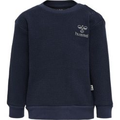 Bluza dla dziewczynki Hummel Cosy. Niebieskie bluzy dla dziewczynek Hummel, bez wzorów, z bawełny, bez ramiączek, bez kaptura. Za 161.00 zł.