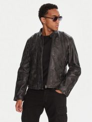 G-Star Raw Kurtka skórzana D26931-E082 Szary Regular Fit. Szare kurtki męskie G-Star Raw, m, bez wzorów, ze skóry, retro, bez kaptura. Za 2,319.00 zł.