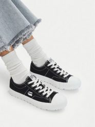 G-Star Raw Trampki CEO-V5-10654-01 Czarny. Czarne trampki i tenisówki damskie G-Star, bez wzorów, z materiału, retro, bez zapięcia. Za 179.99 zł.