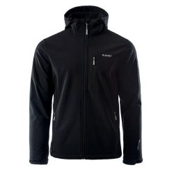 Kurtka Softshellowa Męska Caen. Czarne kurtki sportowe męskie Hi-tec, m, bez wzorów, z softshellu, trekkingowe. Za 253.99 zł.