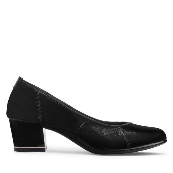 Czółenka Lasocki. Czarne czółenka damskie Lasocki, bez wzorów, bez obcasa, bez zapięcia. Za 159.99 zł.