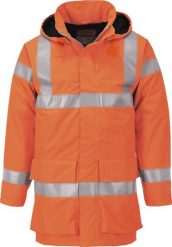 Kurtka męska Portwest S774 - Kurtka przeciwdeszczowa ostrzegawcza Bizflame Multi Lite - żółty XL. Żółte kurtki męskie Portwest, m, bez wzorów, bez kaptura. Za 515.96 zł.