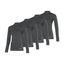 Damska koszulka termiczna 4 szt. Czarne koszulki sportowe damskie HEAT KEEPER, xl, bez wzorów, z bawełny, bez kołnierzyka, bez ramiączek, narciarskie. W wyprzedaży za 281.95 zł.