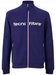 Tecnifibre Fleece Jacket Bluza tenisowa męska. Niebieskie bluzy męskie TECNIFIBRE, m, bez wzorów, z bawełny, bez kaptura. Za 119.00 zł.