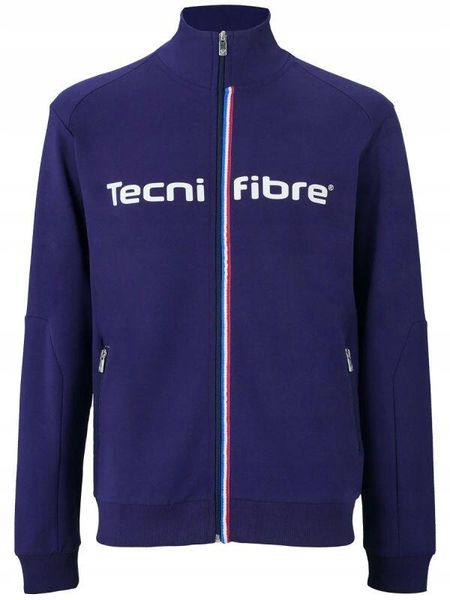 Tecnifibre Fleece Jacket Bluza tenisowa męska. Niebieskie bluzy męskie TECNIFIBRE, m, bez wzorów, z bawełny, bez kaptura. Za 119.00 zł.